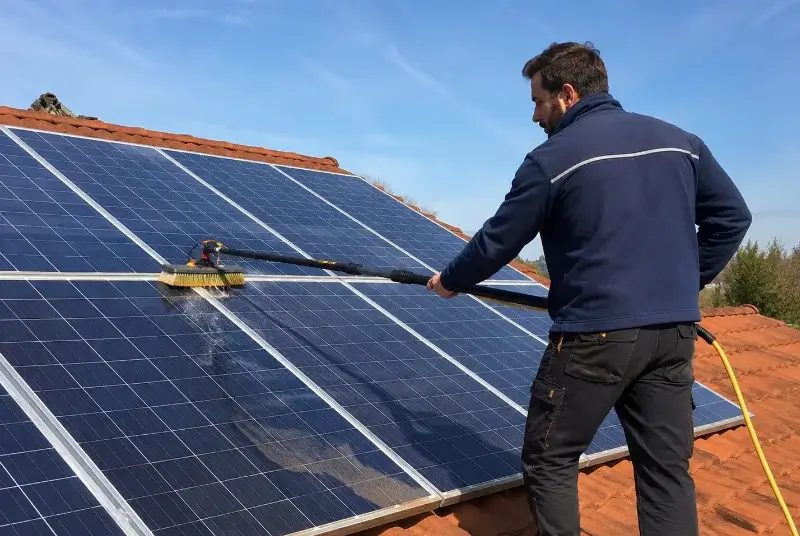 Nettoyage et entretien de panneaux solaires à Bernay-Saint-Martin